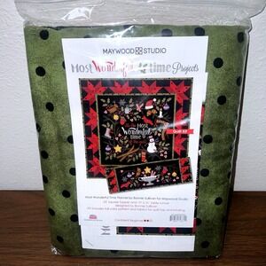 Bonnie Sullivan Most Wonderful Time‎ Flannel Projects Quilt Kit Maywood Studio